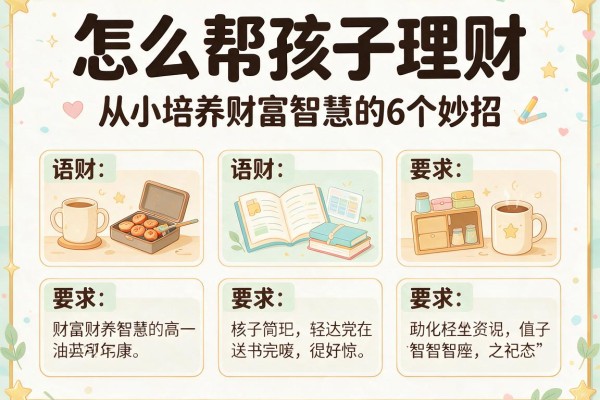 怎么帮孩子理财：从小培养财富智慧的6个妙招