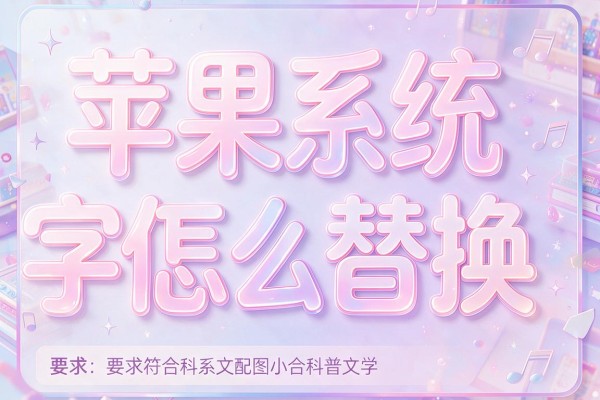 苹果系统字体怎么替换