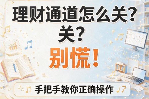 理财通道怎么关？别慌！手把手教你正确操作