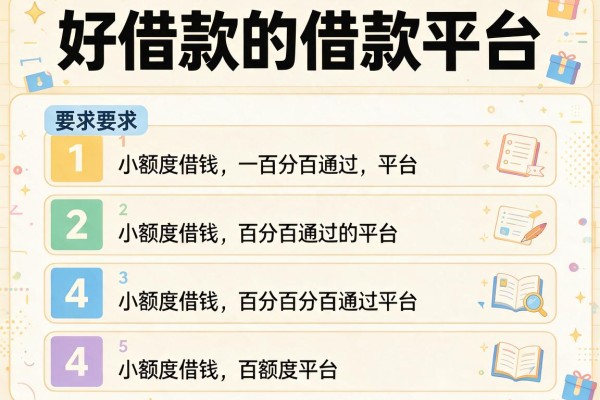 好借款的借款平台，介绍五个小额度借钱百分百通过的平台