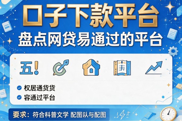 口子下款平台，盘点五个网贷容易通过的平台