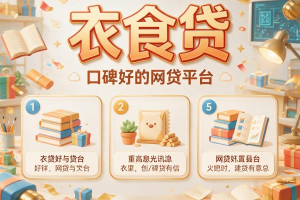 衣食贷，例举5个口碑好的网贷平台