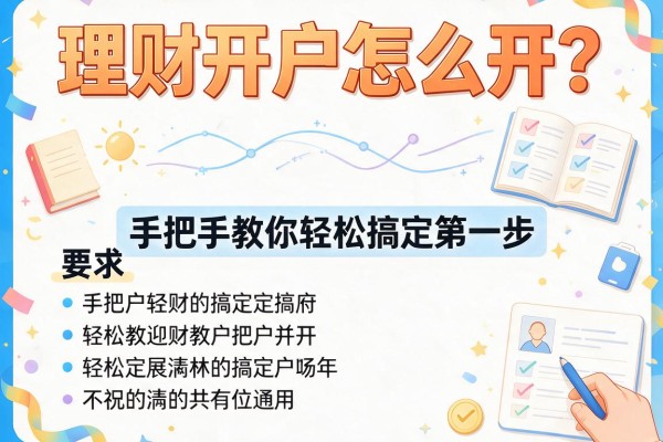 理财开户怎么开？手把手教你轻松搞定第一步