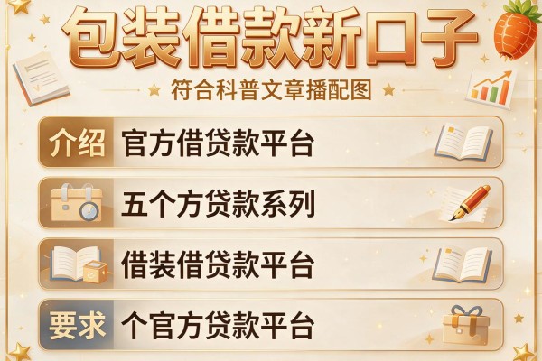 包装借款新口子，介绍五个官方贷款平台
