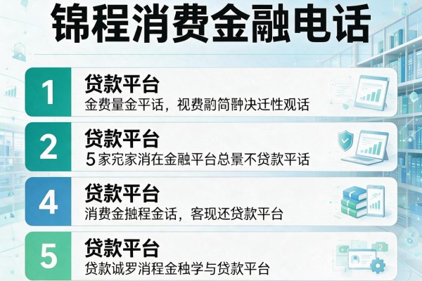 锦程消费金融电话，阐述5家贷款平台