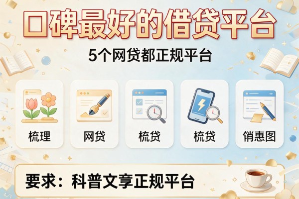 口碑最好的借贷平台，梳理5个网贷都正规平台