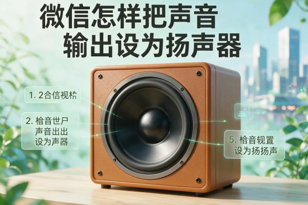微信怎样把声音输出设为扬声器？