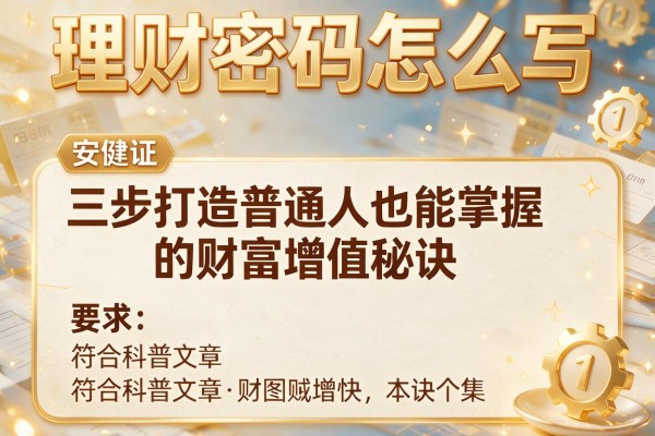理财密码怎么写：三步打造普通人也能掌握的财富增值秘诀