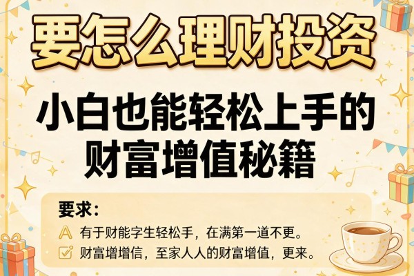 要怎么理财投资：小白也能轻松上手的财富增值秘籍