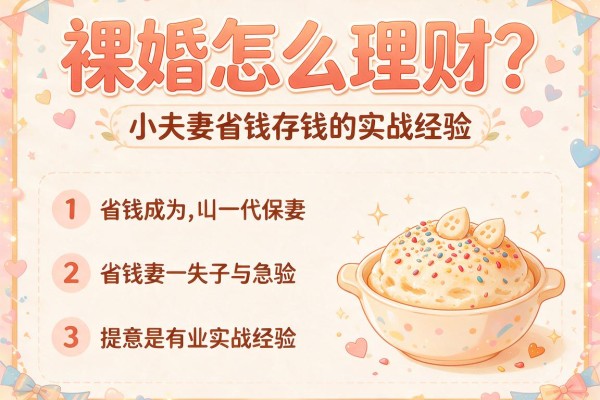 裸婚怎么理财？小夫妻省钱存钱的实战经验