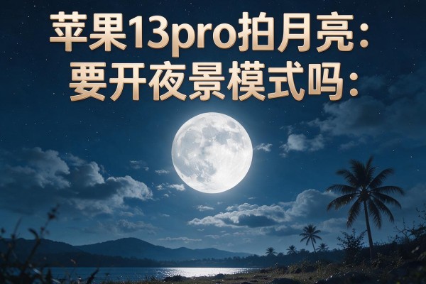 苹果13pro拍月亮要开夜景模式吗？