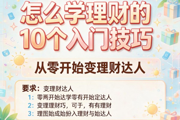 怎么学理财的10个入门技巧，从零开始变理财达人