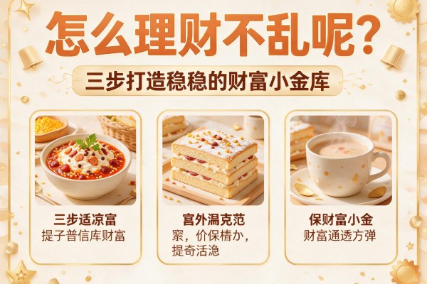 怎么理财不乱呢？三步打造稳稳的财富小金库