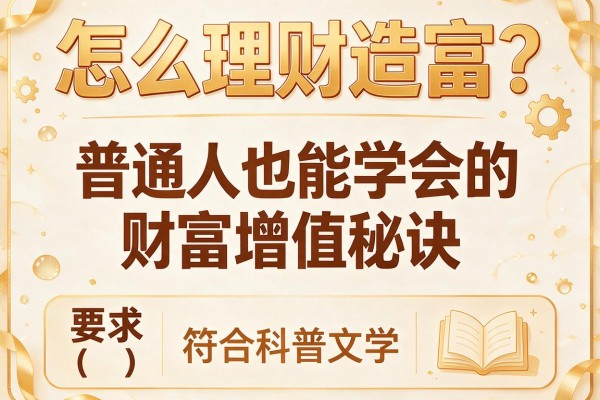 怎么理财造富？普通人也能学会的财富增值秘诀