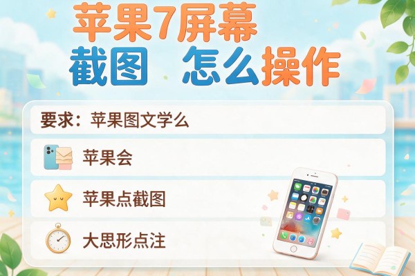苹果7屏幕截图怎么操作？