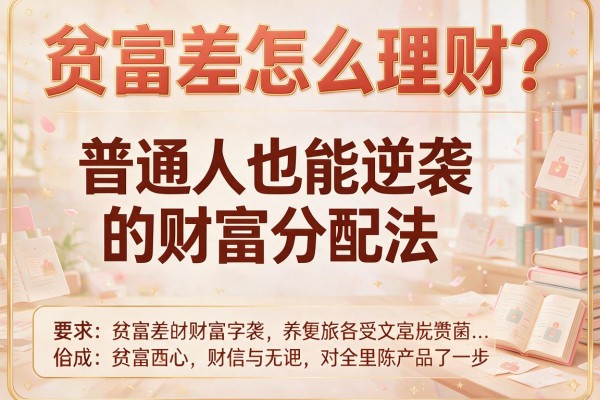 贫富差怎么理财？普通人也能逆袭的财富分配法