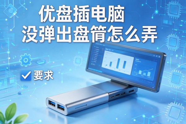 优盘插电脑没弹出盘符怎么弄