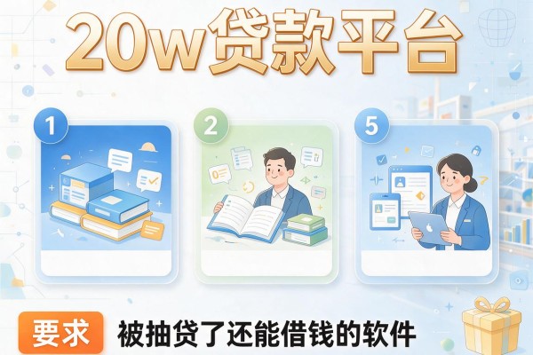 20w贷款平台，归纳5个被抽贷了还能借钱的软件