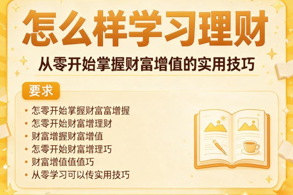 怎么样学习理财：从零开始掌握财富增值的实用技巧