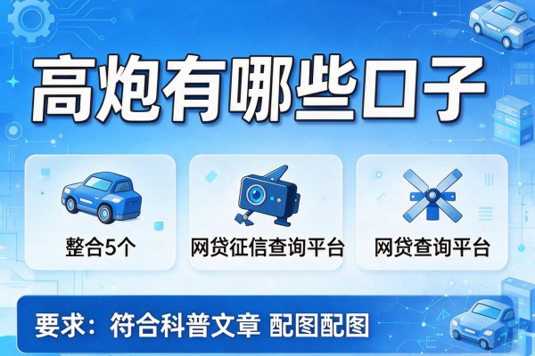高炮有哪些口子，整合5个网贷征信查询平台