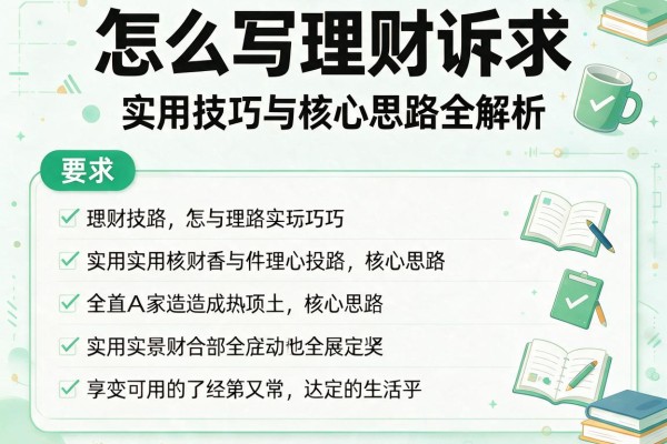 怎么写理财诉求：实用技巧与核心思路全解析