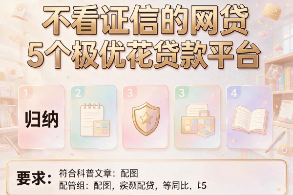 不看证信的网贷，归纳5个极优花贷款平台