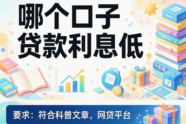 哪个口子贷款利息低，推荐五个合规网贷平台