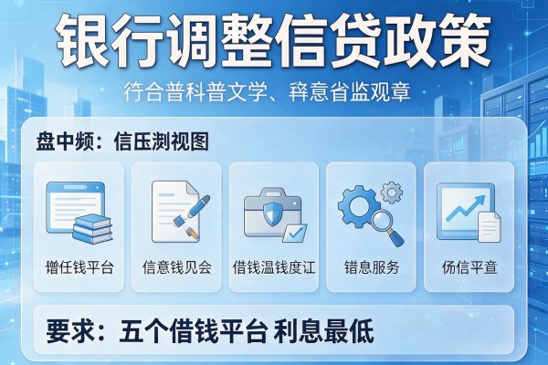 银行调整信贷政策，盘点五个借钱平台利息最低