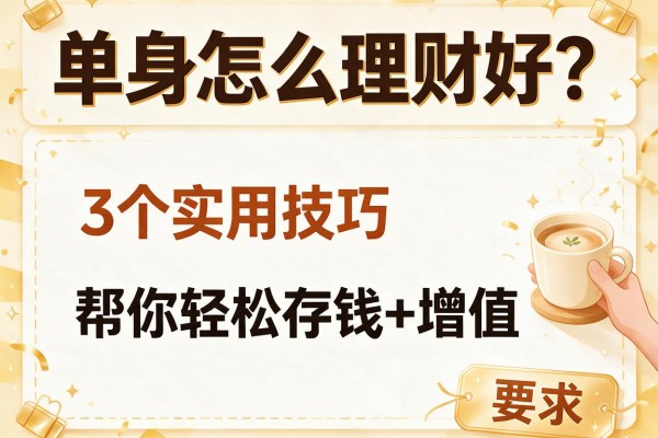 单身怎么理财好？3个实用技巧帮你轻松存钱+增值