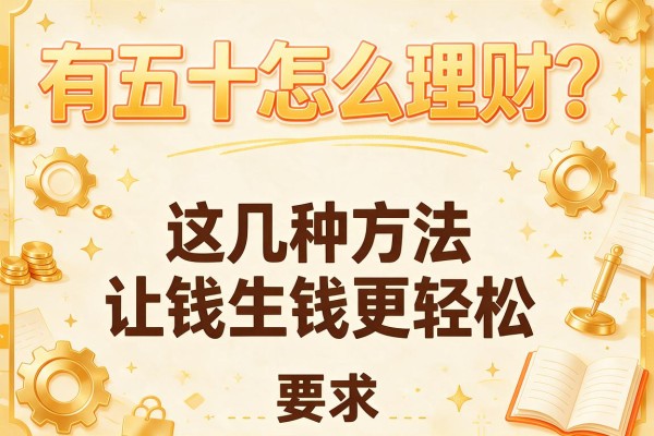 有五十怎么理财？这几种方法让钱生钱更轻松
