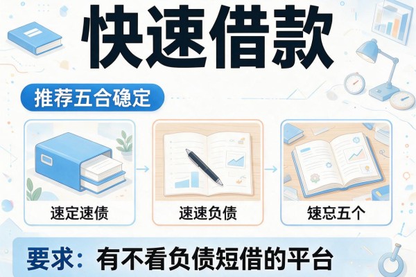 快速借款，推荐五个有不看负债短借的平台