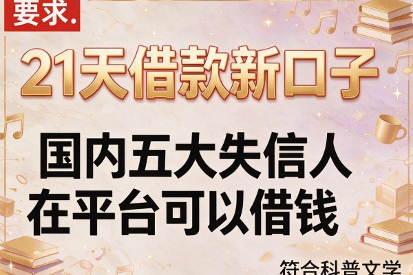 21天借款新口子，国内五大失信人在平台可以借钱