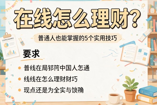 在线怎么理财？普通人也能掌握的5个实用技巧