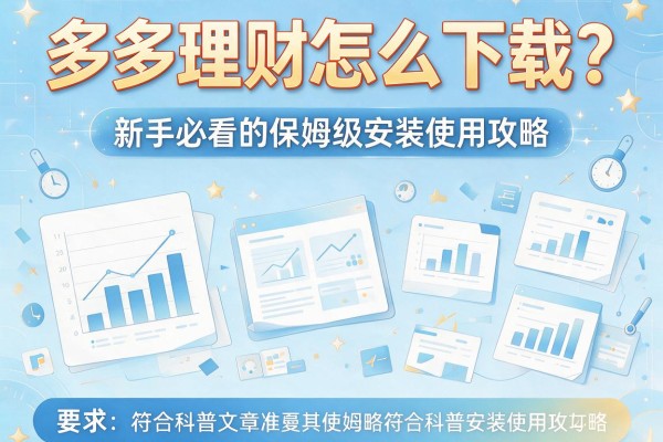 多多理财怎么下载？新手必看的保姆级安装使用攻略