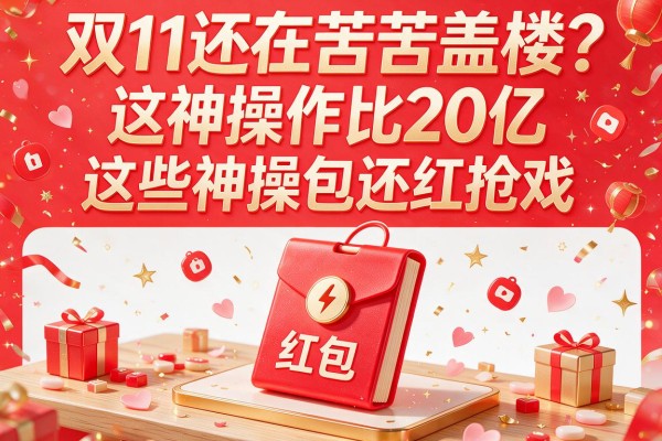 双11还在苦苦盖楼？这些神操作比20亿红包还抢戏