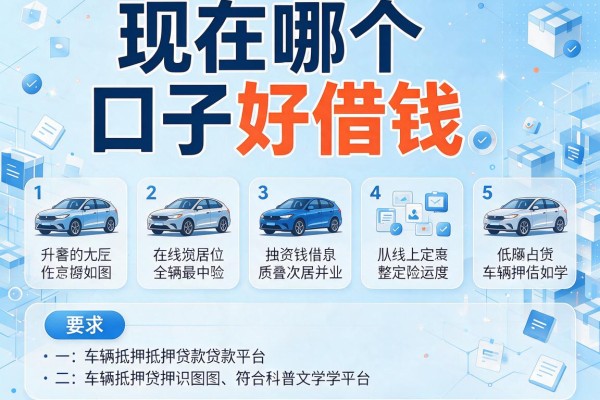 现在哪个口子好借钱，整合5个线上车辆抵押贷款平台
