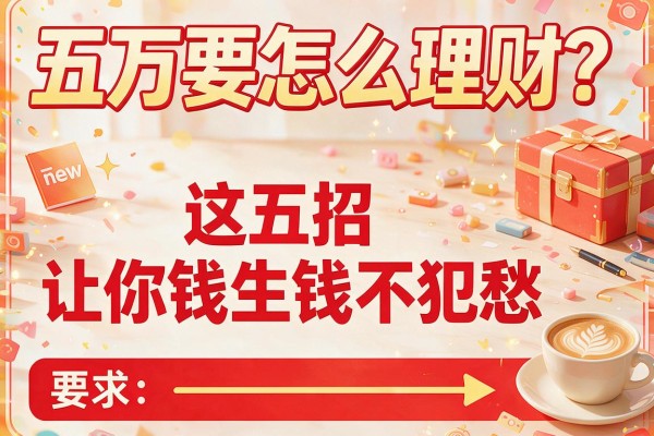 五万要怎么理财？这五招让你钱生钱不犯愁