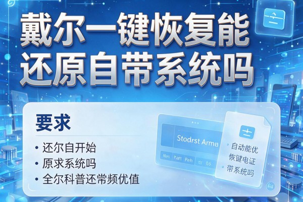 戴尔一键恢复能还原自带系统吗？