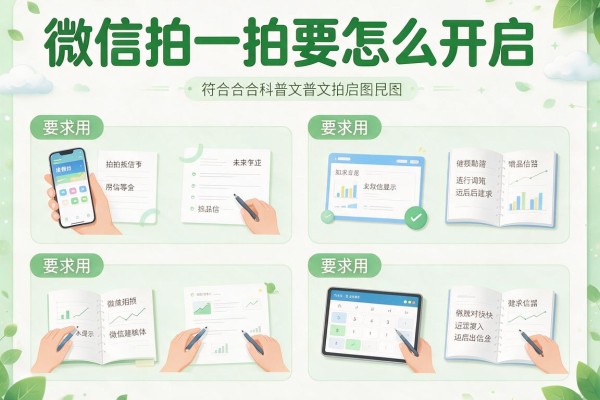 微信拍一拍要怎么开启和用？