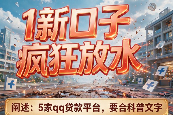 1新口子疯狂放水，阐述5家qq贷款平台