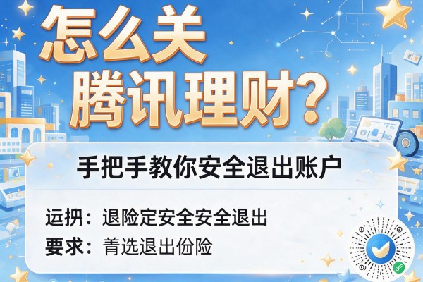 怎么关腾讯理财？手把手教你安全退出账户
