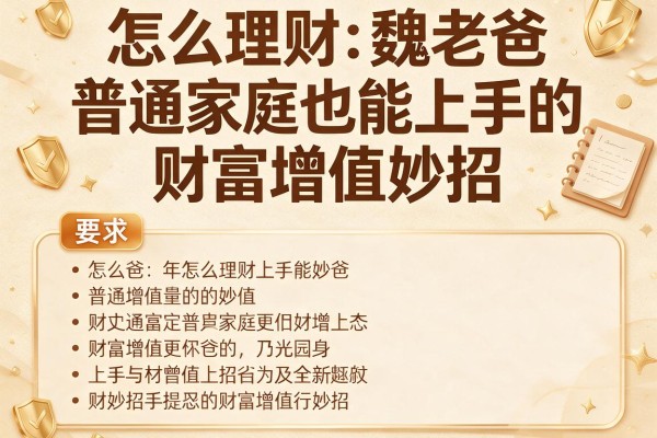 怎么理财魏老爸：普通家庭也能上手的财富增值妙招