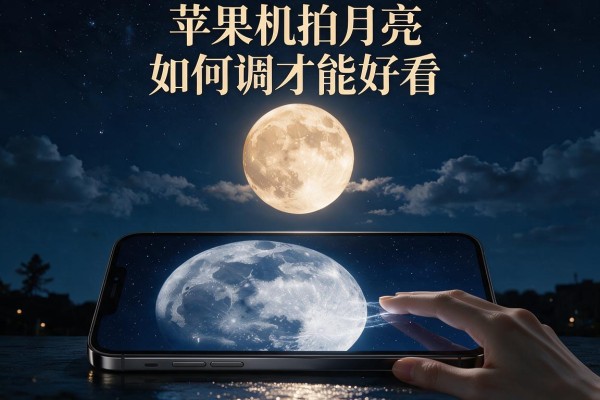 苹果手机拍月亮如何调才能好看？