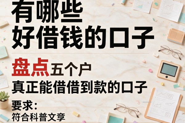 有哪些好借钱的口子，盘点五个黑户真正能借到款的口子
