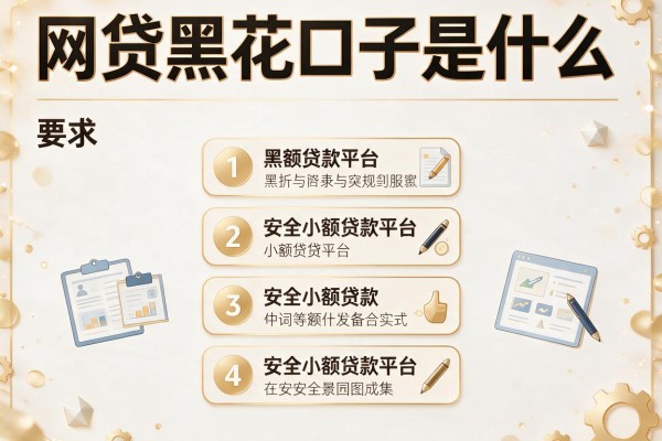 网贷黑花口子是什么，分析五个安全小额贷款平台
