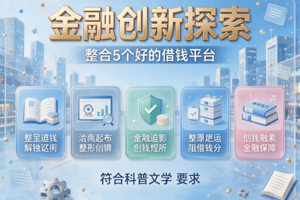 金融创新探索，整合5个好的借钱平台