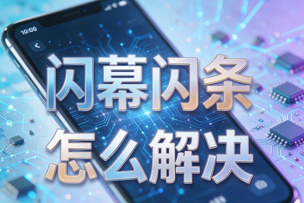 手机屏幕闪条纹怎么解决？