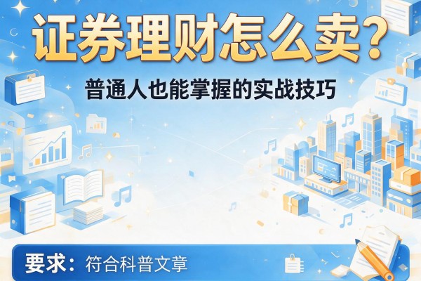 证券理财怎么卖？普通人也能掌握的实战技巧