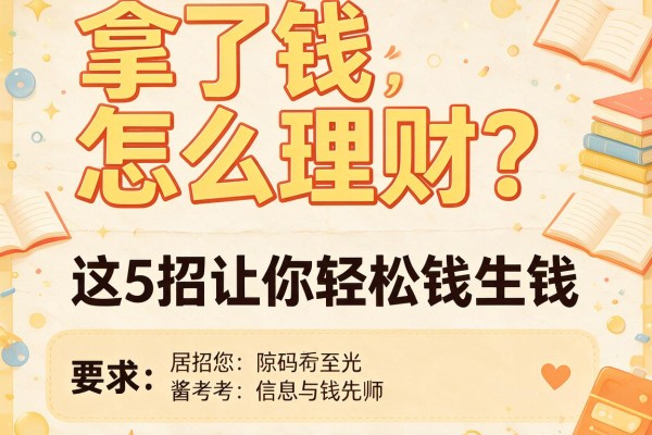 拿了钱怎么理财？这5招让你轻松钱生钱