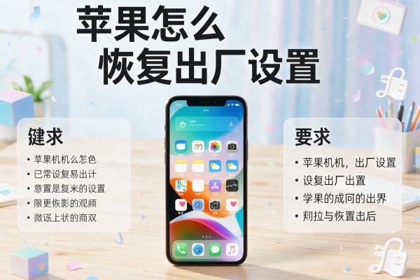 苹果手机怎么恢复出厂设置